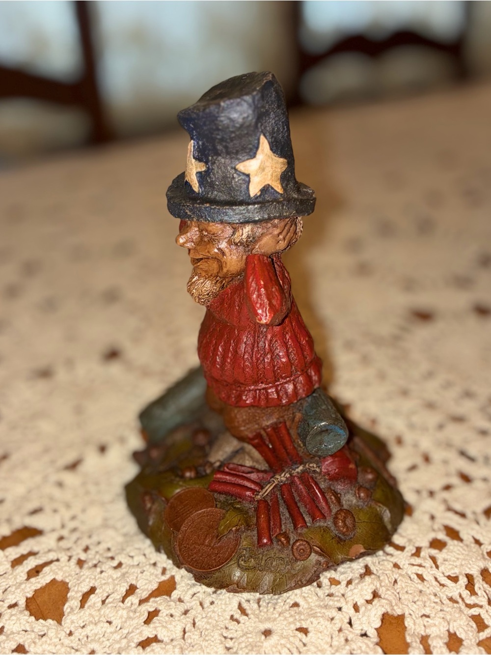 Vintage 1950 Tom Clark Rare "Sammy" Patriotic Gnome - Picture 3 of 11